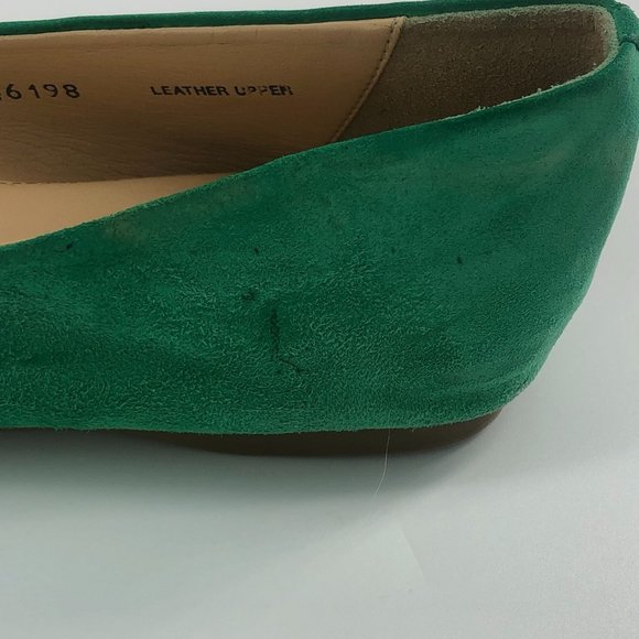 J CREW Cece Ballet Flats in Oasis Green Suede 8.5 - Picture 6 of 6